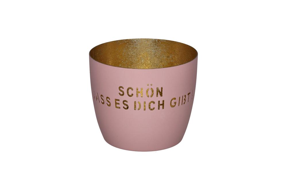 Madras Windlicht Schön dass es Dich gibt
